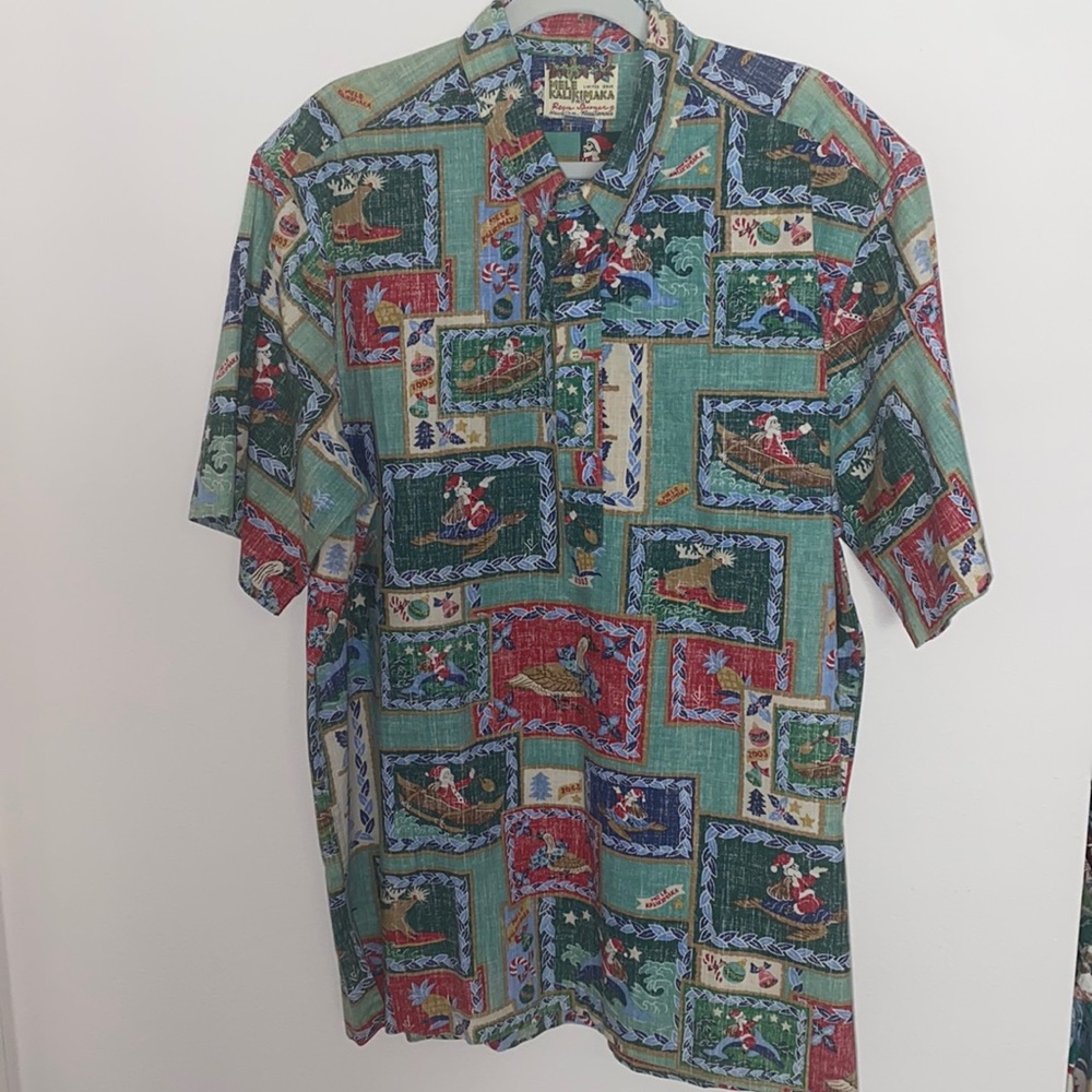 Reyn Spooner Mele Kalikimaka 2003 Christmas Shirt